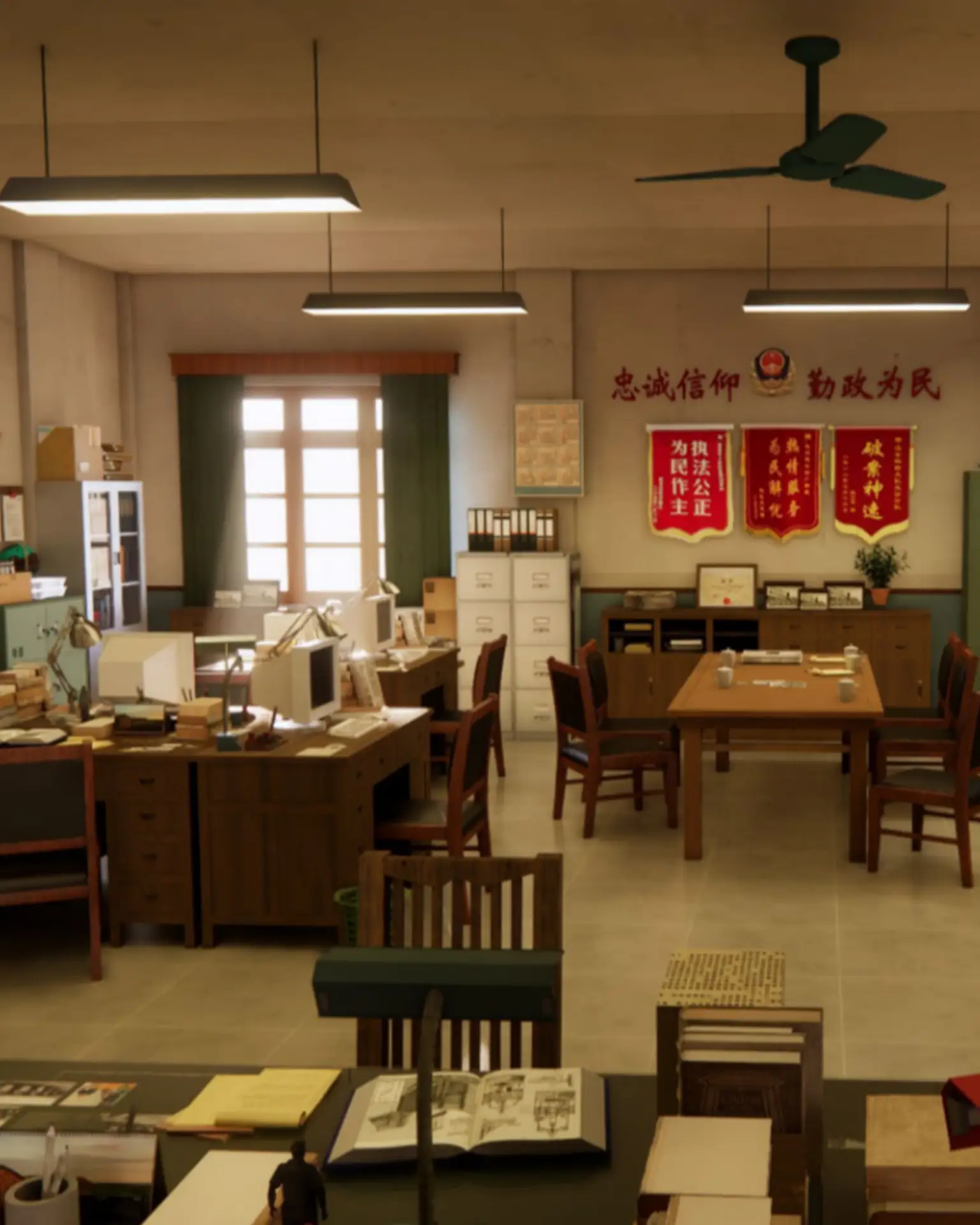 90年代氛围浓郁办公室